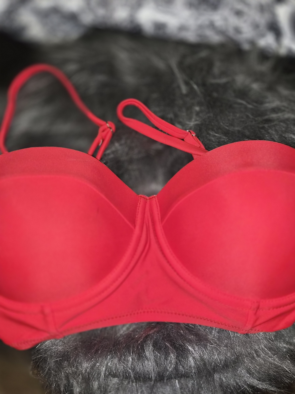 Red Strapless Push-Up Bra - Women's Intimates